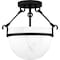 Quoizel Semi-Flush Mount Semi Flush 3 Lights Matte Black QSF6185MBK - alternate 1